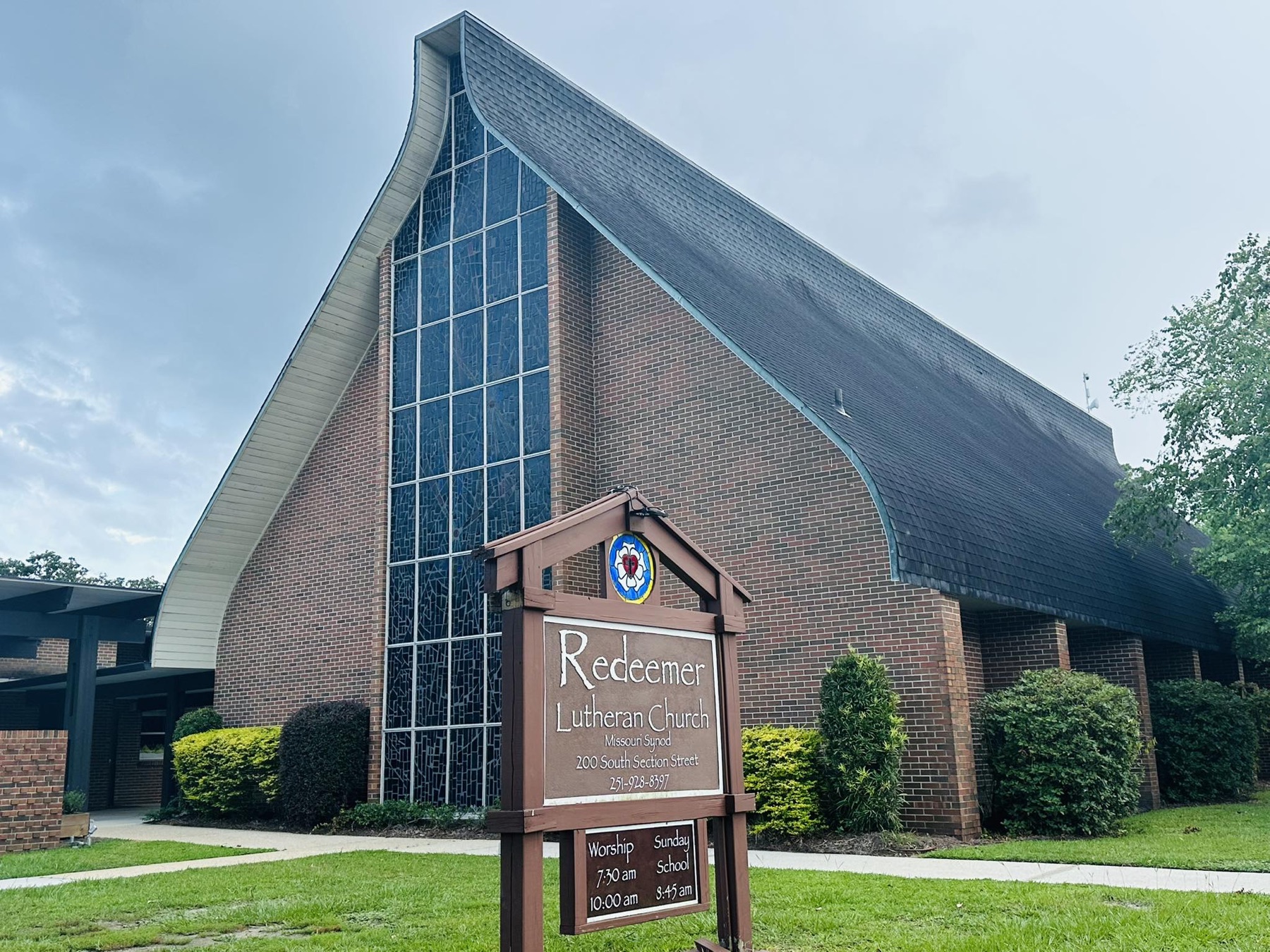 Redeemer Lutheran Church on South Section Street in Fairhope
